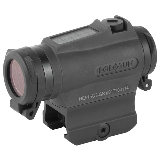 [HE515CT-GR] Holosun Technologies Micro Titanium Red Do Green Reticle Three Different Reticles Solar QD Mount Black 