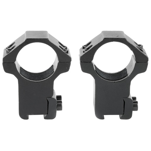 [RB27] NcSTAR 3/8" Dovetail Rings Supports 1" Scope Tubes Black 2 Piece Fits on 3/8" Dovetail Rails 