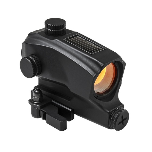 [VDBSOL130] NcSTAR SPD Solar Reflex Sight 30mm Objective Quick Release Mount 2 MOA Red Dot Black 
