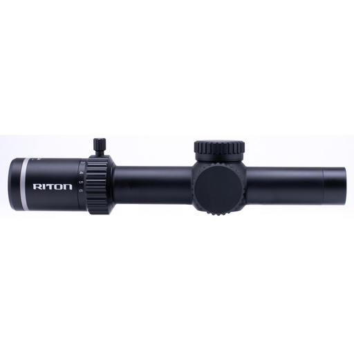 [5T110LFI23] Riton Optics 5 Series Tactix Rifle Scope 1-10X24mm 3 OT Illuminated Reticle Black 