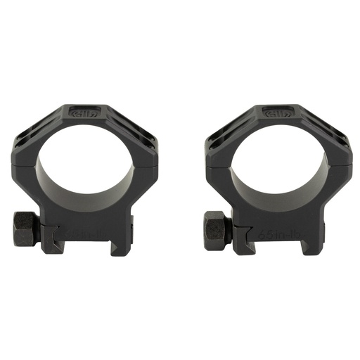 [SOA64003] Sig Sauer Alpha6 Scope Ring Set 34mm High 1.12" Height Anodized Finish Black Fits Picatinny 