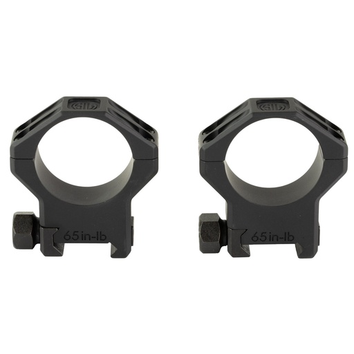 [SOA64004] Sig Sauer Alpha6 Scope Ring Set 34mm Extra High 1.25" Height Anodized Finish Black Fits Picatinny 