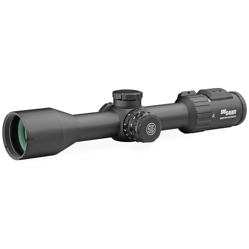 [SOSBDX63111] Sig Sauer SIERRA6 Rifle Scope 3-18X44mm 30mm Main Tube BDX-R2 Digital Ballistic Reticle 0.25 MOA Adjustments Bluetooth Black