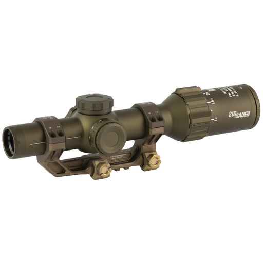 [SOT61DVO] Sig Sauer TANGO6T Rifle Scope 1-6X24mm DWLR-556 Reticle .2 MRAD 30mm Main Body Tube Flat Dark Earth Includes 1.535" ALPHA4 Titanium Mount