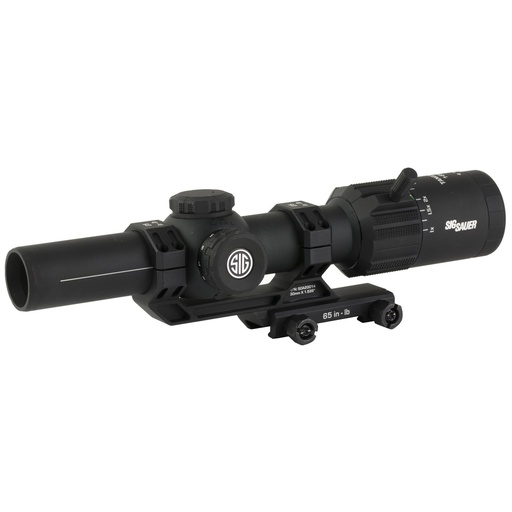 [SOTM81000] Sig Sauer Tango MSR Rifle Scope 1-8X24mm Second Focal Plane 30mm Maintube MSR-BDC8 Illuminated MOA Reticle Black Includes ALPHA-MSR Cantilvered Mount 