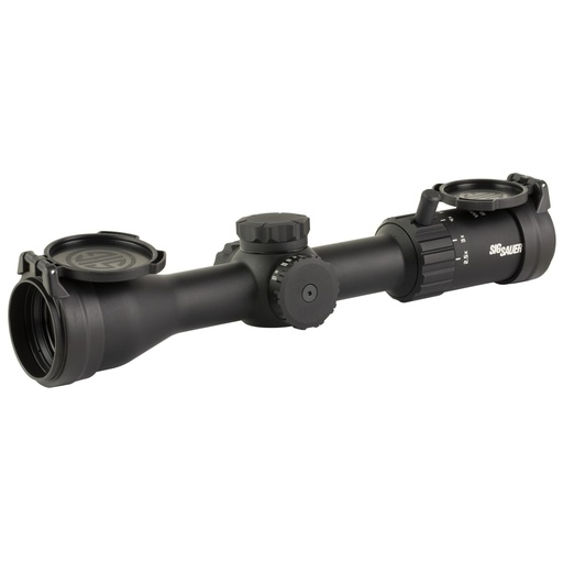 [SOW42003] Sig Sauer Whiskey 4 Rifle Scope 2.5-10X42mm Second Focal Plane Quadplex Reticle 42mm Objective 30mm Main Tube Black 0.25 MOA Adjustment Included Flip Back Lens Cover 