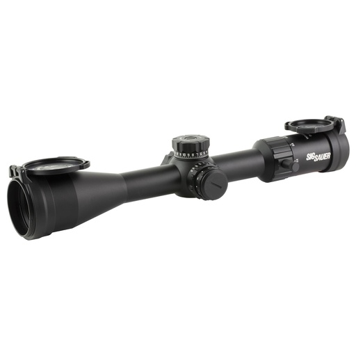 [SOW45002] Sig Sauer Whiskey 4 Rifle Scope 5-20X50mm 30mm Tube First Focal Plane Illuminated MOA Milling Hunter 2.0 Reticle Black 