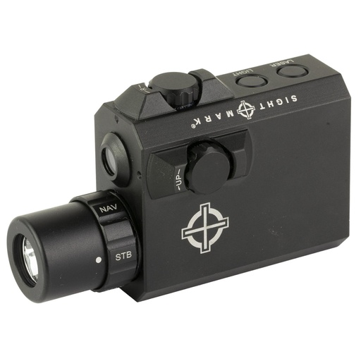 [SM25012] Sightmark LoPro Compact Flashlight Integral Green Laser Picatinny Attachment Black Includes Pressure Pad 