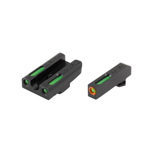 [TG-TG13GL3PC] TRUGLO Brite-Site TFX Pro Sight Fits Glock 42 and 43 Tritium/Fiber-Optic Day/Night Sight 24/7 Brightness Orange Ring on Front Sight 