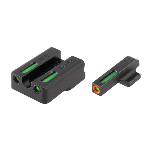 [TG-TG13HP1PC] TRUGLO Brite-Site TFX Pro Sight Fits VP9,VP40,P30,P30SK,P30L,45 & 45TACTICAL (Including Compact) Tritium/Fiber-Optic, Day/Night Sight 24/7 Brightness Orange Ring on Front Sight 