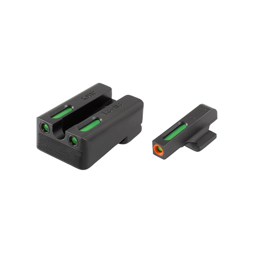 [TG-TG13KM1PC] TRUGLO Brite-Site TFX Pro Sight Fits Kimber 1911 Models with Fixed Sights Tritium/Fiber-Optic Day/Night Sight 24/7 Brightness Orange Ring on Front Sight 