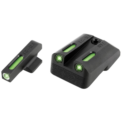 [TG-TG13NV3A] TRUGLO Brite-Site TFX Sight Fits 1911 Officer 3" Tritium/Fiber-Optic Day/Night Sight 24/7Brightness 