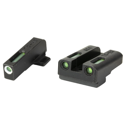 [TG-TG13SG4A] TRUGLO TFX Brite Site Day/Night Sight Set For Sig P365 Front Sight Color Green W/ White Focus Lock Ring Rear Sight Color Green Glows In The Dark No Batteries Or Light Exposure Required 