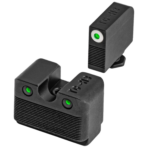 [TG-TG231G1MW] TRUGLO Tritium Pro Brite Site Day / Night Sight Set Fits Glock Low M.O.S. Front Sight Color Green W/ Orange Focus Lock Ring Rear Sight Green Glows In The Dark No Batteries Or Light Exposure Required 
