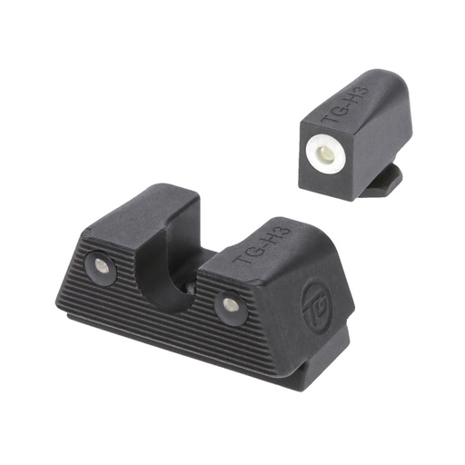 [TG-TG231G1XW] TRUGLO Tritium X Sight Set Fits Glock Green Tritium White Ring on Front Sight 