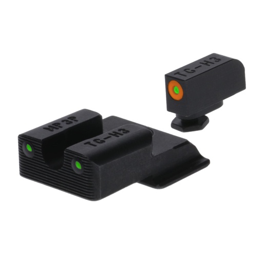 [TG-TG231MP3C] TRUGLO Tritium Pro Sight Set For S&W EZ 380 Green Tritium Orange Ring on Front Sight 