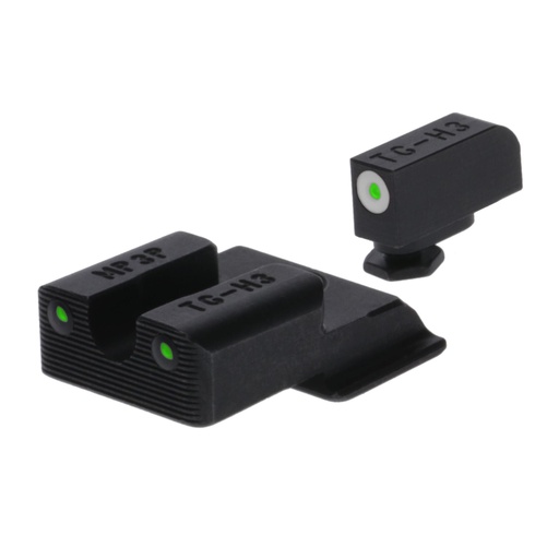 [TG-TG231MP4W] TRUGLO Tritium Pro Sight Set For S&W EZ 9 Green Tritium White Ring on Front Sight 