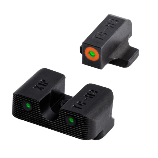 [TG-TG231X1C] TRUGLO, Tritium Pro, Sight Set For Springfield XD Green Tritium Orange Ring on Front Sight 
