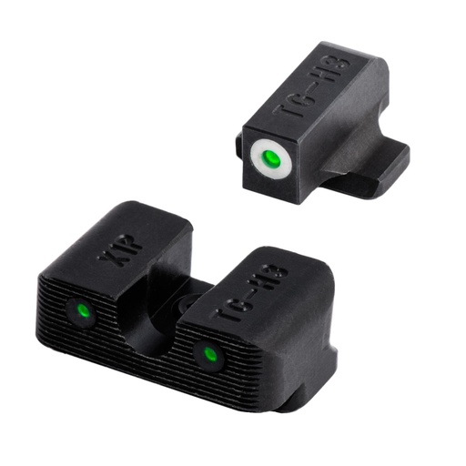 [TG-TG231X1W] TRUGLO Tritium Pro Sight Set For Springfield XD Green Tritium White Ring on Front Sight 