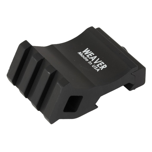 [99671] Weaver Offset Rail Adapter Fits Picatinny Matte Finish Black 