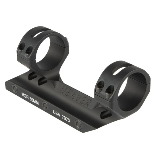 [99680] Weaver MSR Mount 30mm Aluminum Fits Picatinny Matte Finish Black 