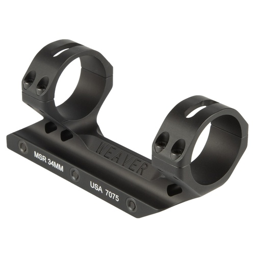 [99681] Weaver MSR Mount 34mm Aluminum Fits Picatinny Matte Finish Black 