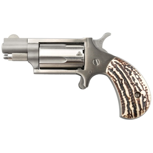 [NAA-22MS-GSTG] North American Arms Mini Revolver SA 22 WMR 1.125" Barrel Silver 5Rds 