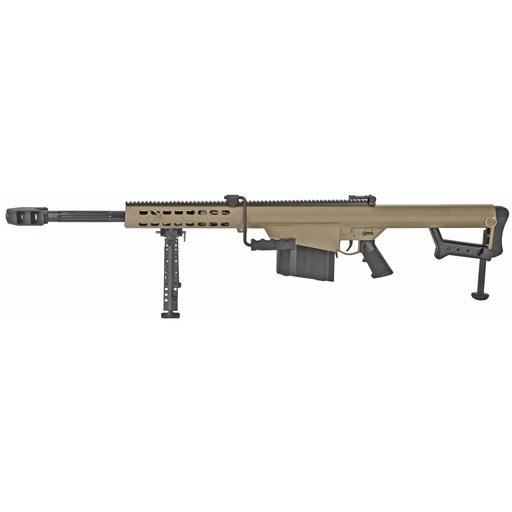 [14030] Barrett 82A1 50BMG 20" Fluted Barrel 2 Port Muzzle Brake FDE 10 Round