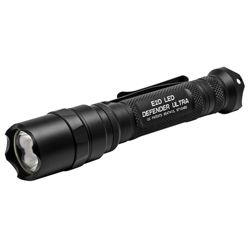 [E2DLU-A] Surefire E2D LED Defender Ultra Flashlight Dual-Output LED 1000 Lumens Dual-output Tailcap Click Switch Strike Bezel 2x CR123 Batteries Black 