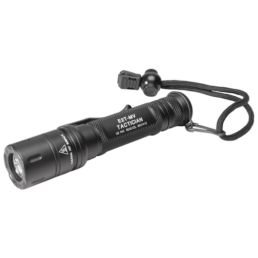 [E2T-MV] Surefire Tactician 6V Dual Output 5/800 Lumens White LED Tactical Switch Aluminum Black