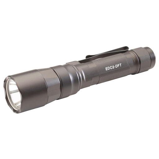[EDC2-DFT-HA] Surefire Everyday Carry Light (EDC-2-DFT) Dual-Fuel Turbo Flashlight 700 Lumens Anodized Finish Gray 
