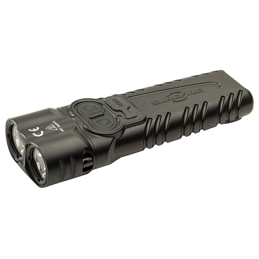 [PLR-C] Surefire STILETTO PRO II Flashlight High 1500 Lumens Medium 500 Lumens Low 25 Lumens 35,000 Candela Tactical Switch Black USB C Recharging Deep Carry Pocket Clip 