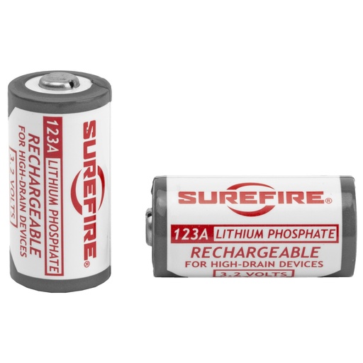 [SFLFP123] Surefire Battery LFP123 Rechargeable 2/Pack White 