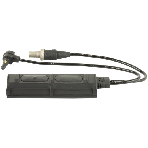 [SR07-D-IT] Surefire Remote Dual Switch for Weaponlights ATPIAL Laser Device 7" Cable Fits Millennium Universal Classic Universal Scout Light, and X-Series with XT Socket Momentary-On Pressure Pad and Constant-On Press Switch 2 Plugs Black 