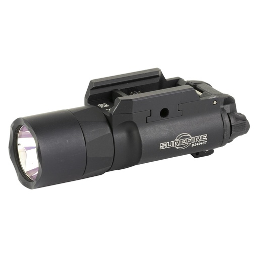 [X300T-B] Surefire X300 Turbo Weaponlight White LED 650 Lumens 66,000 Candela Fits Picatinny and Universal Thumbscrew Attachment For Pistols Black 2x CR123 Batteries Included 