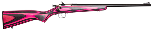 Crickett Youth Laminate 22 LR 16.12" Blued Barrel 1Rd Pink