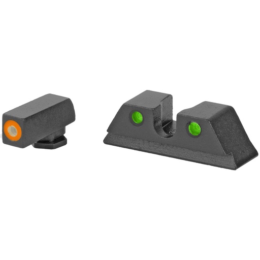 [0465003131] Meprolight Hyper-Bright Tritium Sight Set Orange Front/Green Rear Fits Taurus G3C 