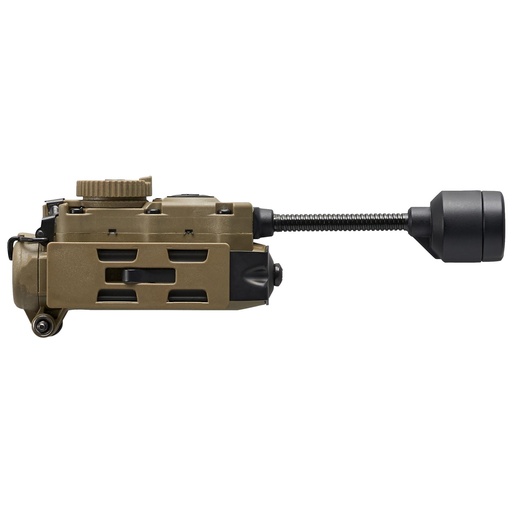 [14307] Streamlight Sidewinder Stalk Military Helmet Light System w/ Flexible Stalk 76 Lumens 12-200 Candela 5.6 Hours of Run Time on High 95 Hours of Run Time on Low 28 Meter Beam Distance Accepts CR123A & AA Batteries Coyote 