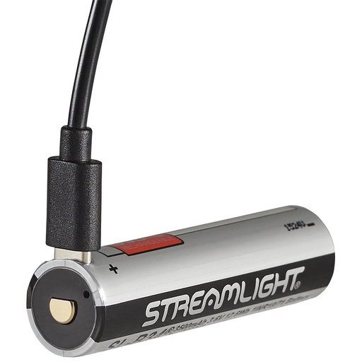 [22131] Streamlight SL-B34 USB-C Rechargeable Battery 1 Pack Black and Silver 