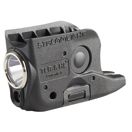 [69340] Streamlight TLR-6 HL Tac Light with Red Laser Fits Glock 42 & 43 300 Lumens Black Includes Three SLB2 Batteries with USB-C Charging Case 