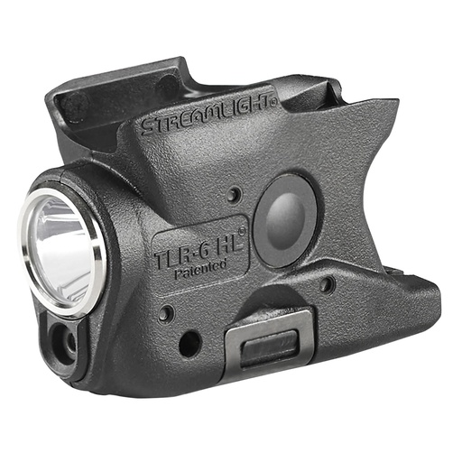 [69352] Streamlight TLR-6 HL Tac Light with Green Laser For S&W Shield 9/40 300 Lumens Black Includes Three SLB2 Batteries with USB-C Charging Case 