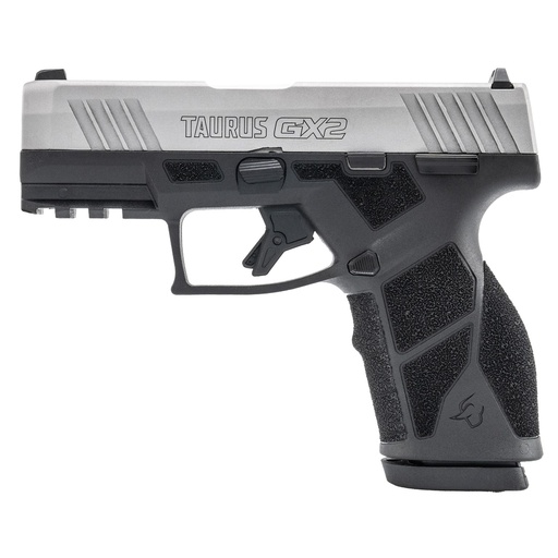 [1-GX2939] Taurus GX2 9MM 3.38" Compact Semi-Automatic Silver and Black 13 Round