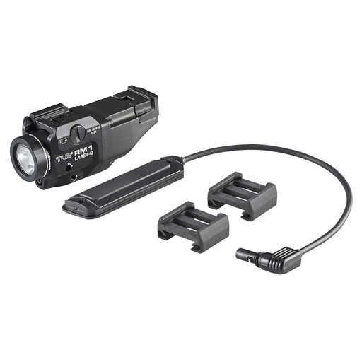 [69443] Streamlight TLR RM 1 Laser G Weaponlight White LED with Green laser 500 Lumens Black Includes Remote Switch and 1 CR123 