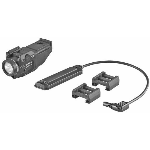 [69445] Streamlight TLR RM 1 Laser Tac Light w/laser 500 Lumens Black Includes Tail Cap Switch Remote Pressure Switch Mounting Clips Key Kit 