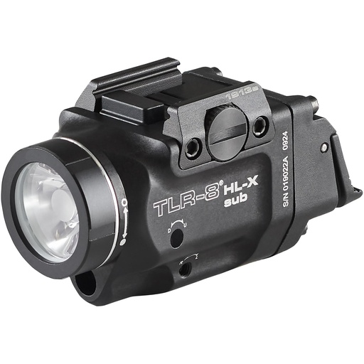 [69468] Streamlight TLR-8 HL-X Sub USB Weaponlight with Red Laser 1,000 Lumens Black Fits Short 1913 Rails Includes Mounting Kit with Key Multi-Tool (1) SL-B9 Battery Pack and USB-C Cord 