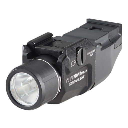[69484] Streamlight TLR RM 1 HL-X Weaponlight 1,000 Lumens 22,000 Candela Black Includes Key Kit (1) SL-B9 Battery Pack and USB-C Cord 