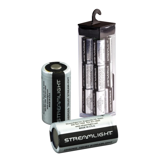 [85177] Streamlight 3V Lithium CR123 Battery 12 Pack 