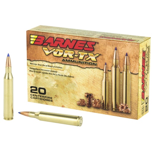 [21557] Barnes VOR-TX 25-06 Rem 100 Grain Tipped Triple Shock X Lead Free 20 Round Box California Certified Nonlead Ammunition 