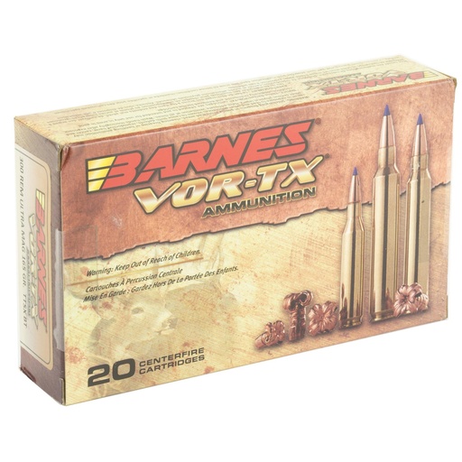 [21571] Barnes VOR-TX 300 Remington Ultra Magnum 165Gr Tipped Triple Shock X Lead Free 20 200 California Certified Nonlead Ammunition 