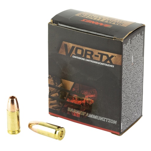 [32005] Barnes VOR-TX 9mm 115 Grain XPB Hollow Point 20 Round Box 